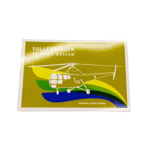 Yellow Helicopter SAM Postcard