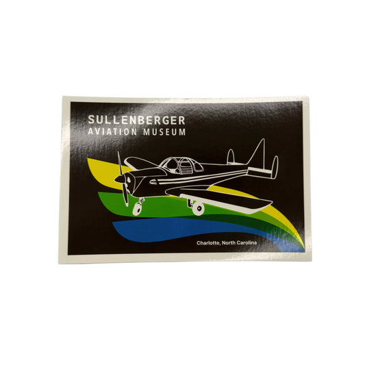 Burgundy plane SAM Postcard