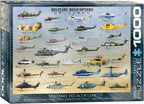 Military Helicopters Puzzle 1000pc