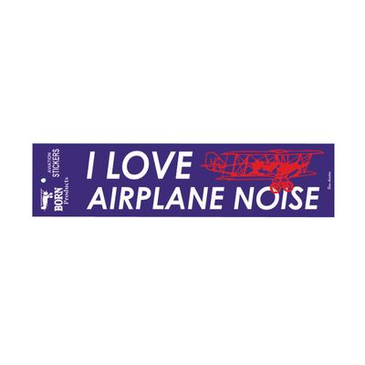 Airplane Noise Bumper Sticker