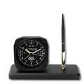Altimeter Desk Clock Pen Set