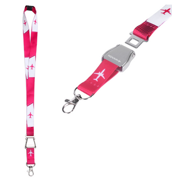 Pink/white Lanyard