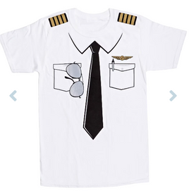 Adult Pilot Uniform Tee Shirt