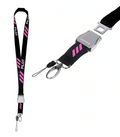 3 Stripe Pink Lanyard