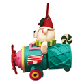 Polar Bear Ice Cream Cone Airplane Ornament
