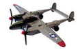 In Air 4.5 P-38 Lightning Silver