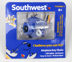 Southwest Airplane lightsound Keychain