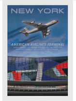 American Airlines Terminal JFK Tribute Poster