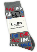RWB Airport Code Socks