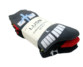 3pk Airplane/runway/taxiway Sock