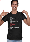 Eat Sleep Fly Tee Shirt