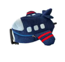 Corduroy Airplane Rolling Backpack