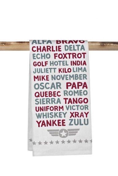 Aviation Alphabet Towel