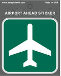 "Airport Ahead" Sticker