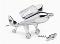 Airplane Wine Bottle Holder W/Corkscrew