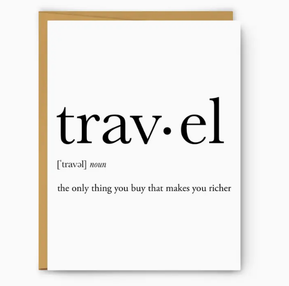 Travel Definition Card