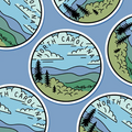 North Carolina Illustrated US State Sticker