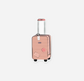 Blush Pink Suitcase Carryon Sticker
