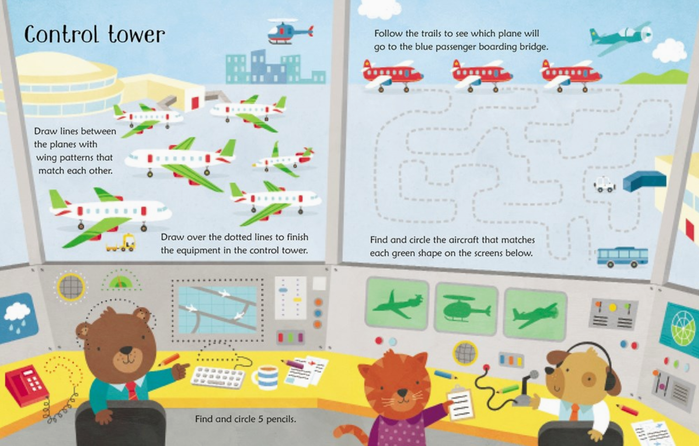 Wipe Clean Airport Activities Book