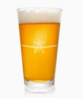 Plane Drinking Pint Glass