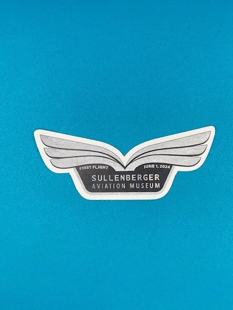 SAM Wings Sticker - Black and White