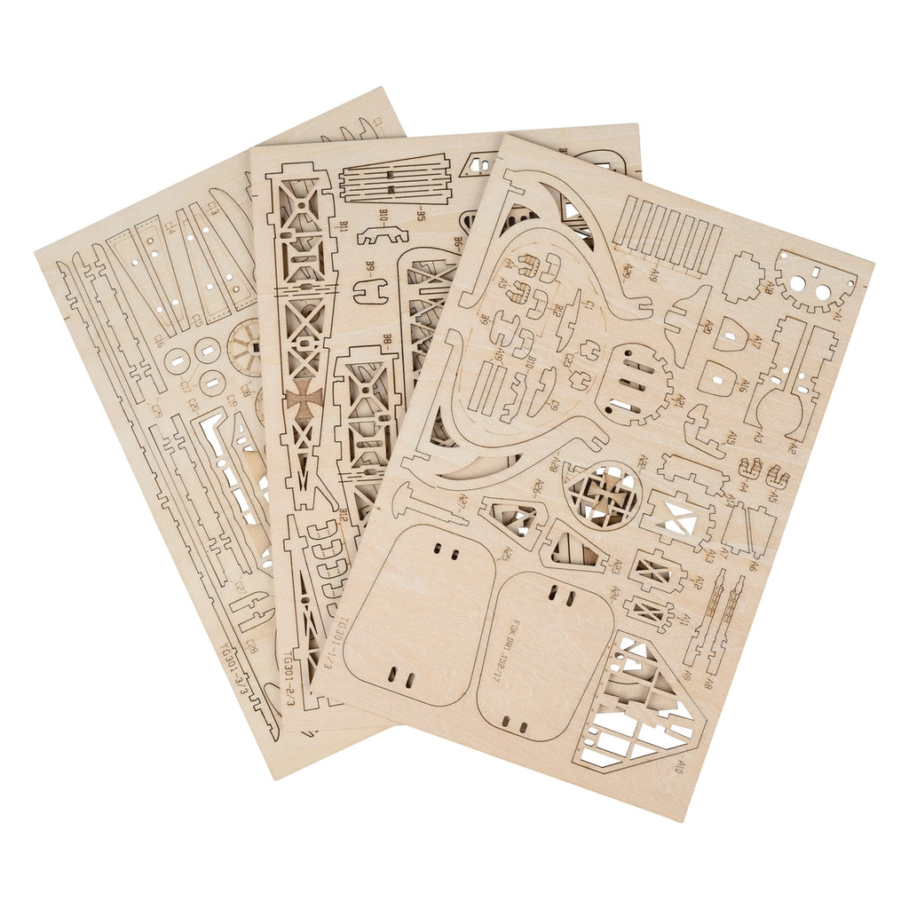 3D Laser Cut Wooden Puzzle: Airplane