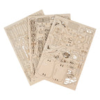 3D Laser Cut Wooden Puzzle: Airplane